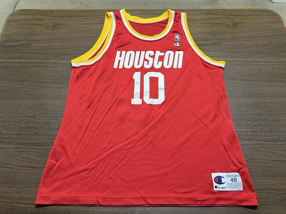 VTG Sam Cassell Houston Rockets Champion NBA Basketball Jersey - Sz. 48 - Image 1 of 4