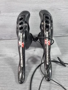 CAMPAGNOLO SUPER RECORD EPS 11 SPEED CARBON BRAKE GEAR SHIFTER LEVERS (B736) - Picture 1 of 15