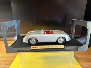 Maisto Porsche No. 1 Typ 356 Roadster 1:18 Diecast Silver Special Edition Pre-Ow - Picture 1 of 13