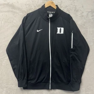 Duke Blue Devils ACC Nike Dri Fit Full Zip Athletic Jacket Black Men’s Large Gym - Picture 1 of 8