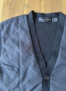 Ralph Lauren Black Label Cardigan Trapuntato Uomo S/UI Provenienza Responsabile Navy - Foto 1 di 3