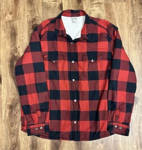 Camisa North Face Para Hombres XXL Campshire Buffalo Cuadros Sherpa Forrada de Vellón Chamarra - Imagen 1 de 11