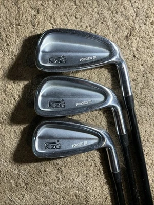 KZG Forged III Irons 6,7,8 Fujikura 160 Stiff Shafts Midsize Grips - Image 1 of 4