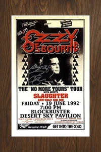 Ozzy Ozbourne – NO MORE TOURS-DESERT Signed Poster 11x17 with COA - Authentic - Picture 1 of 3