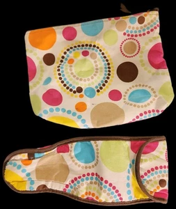 Thirty-One Circle Spirals Makeup Bag & Flat Iron Bag - Picture 1 of 6