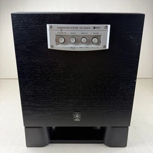 Subwoofer eléctrico Yamaha YST-SW215 grano de madera negro 95 vatios probado y funciona - Imagen 1 de 9