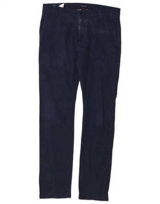 DOCKERS Mens Skinny Tapered Chino Trousers W31 L32 Navy Blue Cotton MP18 - Image 1 of 3