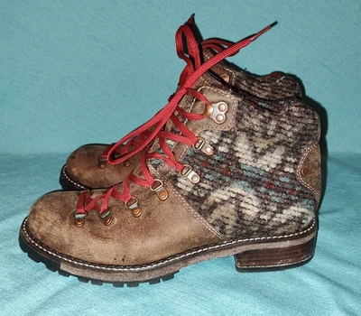 Bota Alpina Woolrich ROCKIES Para Mujer 9.5 Cuero y Lana Tejida WW3553-214 Foto 1 de 4