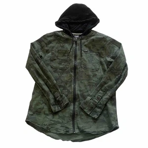 Tony Hawk Gr. Large Camouflage Hoodie Jacke Baumwolle Utility Skateboarding Reißverschluss Grunge - Bild 1 von 11