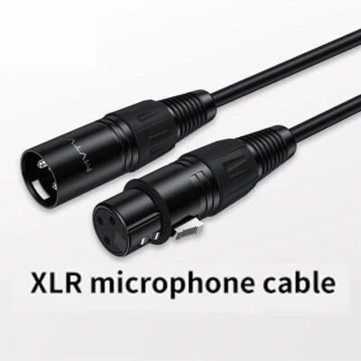 XLR Male to Female Microphone Cable Balanced 3 Pin Mic Connector Extension Cord - Image 1 of 4