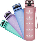 Sports Water Bottle with Filter Leak Proof Drink Bottle BPA Free  Gym Travel 1L