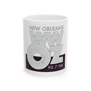WWOZ New Orleans Jazz Music Radio Station coffee Ceramic Mug 11oz - Picture 1 of 5