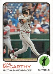 2022 Topps Heritage #616 Jake McCarthy RC Arizona Diamondbacks Baseball - Picture 1 of 2