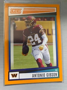 Antonio Gibson #255 Washington - 2022 Panini Score NFL Orange Parallel (Canada) - Picture 1 of 2