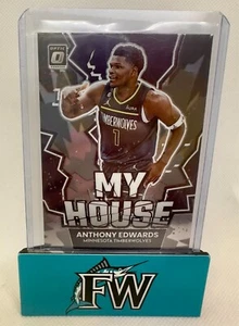 2022-23 Donruss Optic Anthony Edwards #19 Inserto My House Timberwolves - Foto 1 di 2