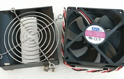 AVC DS09225R12L fan 9cm 12V 0.13A 3pin Chassis Cooling Fan With outer casing  - Image 1 of 4