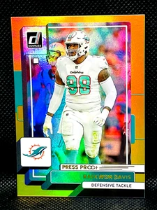 2022 Panini Donruss NFL - RAEKWON DAVIS #127 - Gold Press Proof - Holo Prizm SP - Picture 1 of 2