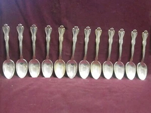 Silverplate 1847 ROGERS BRO rogers FANEUIL TEASPOON 5 3/4" monogram B - Picture 1 of 5