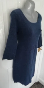 Toast 12 altrosa Multi Fleck dehnbar Pullover Kleid superfeine Merinowolle Seide - Bild 1 von 9