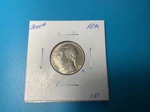 2000 D Jefferson Nickel Error RPM - Picture 1 of 3