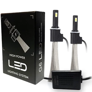 A1 2x Fanless Canbus 880 881 LED Conversion Kit Fog Light Bulbs 6000K Pure White - Picture 1 of 10