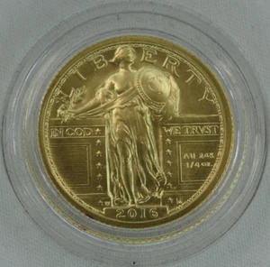 2016-W Standing Liberty Quarter US Mint 1/4 oz Gold - Picture 1 of 2