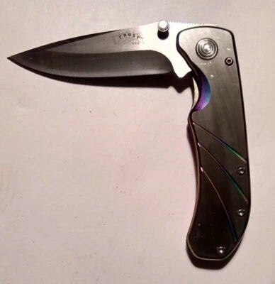 Harpoon  Folder  4 1/2"  Stainless Steel  w/ Titanium Coat   * SALE *  - Image 1 of 4