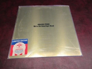 GRAND FUNK VERIFIED WE'RE AMERICAN BAND YELLOW HQ-180G LP +POSTCARDS RTI PRESSED - Picture 1 of 2