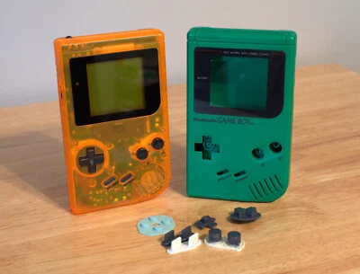 Consola Nintendo Game Boy DMG-01 - Naranja Translúcido + ¡Juega en voz alta original! Verde Foto 1 de 3