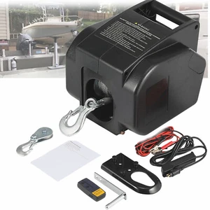 12V Elektrische Seilwinde 4990 KG mit Funk Motorwinde Bootswinde Winde Seilzug - Bild 1 von 17