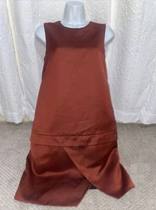Sportmax Dress Silk Lined Dark Orange Size US 4 EUC - Picture 1 of 6