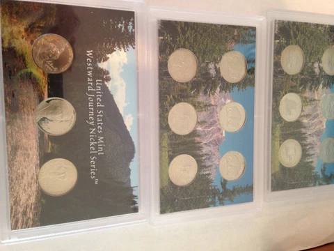 Lewis And Clark Three Sets 2004-2005-2006 Proof And Unc P And D Cover