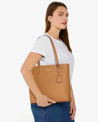 Nuevo con caja Kate Spade Brynn Bolso Grande Marrón Claro KG109 Sillín $359 Bolsa para el Polvo FS Foto 1 de 4