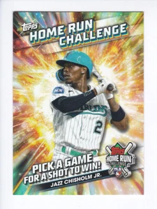 2024 Topps Series 1 #HRC-30 JAZZ CHISHOLM JR. Home Run Challenge UNSCRATCHED - Bild 1 von 2