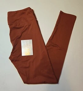 Leggings LuLaRoe OS Naranja Quemado Color Sólido Talla Única (Se Ajusta a Talla 2-10) Nuevos con Etiquetas - Imagen 1 de 6