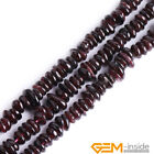 Freeform Garnet Gemstone Oval Column Coin Drop Olivary Chunky Loose Beads 15" AU