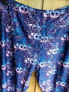 3 22 24 26 28 30 NEW CDR SKULL POTION HORROR LEGGINGS HALLOWEEN MULTI FIT CURVE - Picture 1 of 2