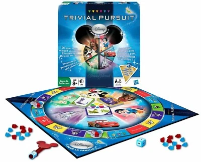 JEUX DE SOCIETE Trivial Pursuit Disney  Famille HASBRO 2010 FR Livré Gratuit N2 - Photo 1/4