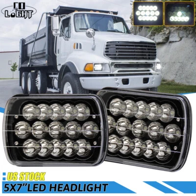 Faros LED de haz alto/bajo de 7x6" 5X7"" para camión comercial Sterling LT9500 2 piezas Foto 1 de 4