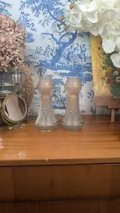 Paire de Vases Art Nouveau en Verre Émaillé Peint à la Main de la fin du XIXème - Picture 1 of 10