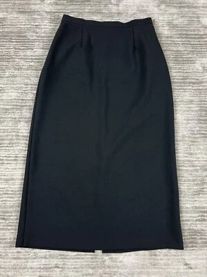 Saia Kathie Lee Collection Feminina 12 Preta 100% Poliéster Longa Casual - Imagem 1 de 4