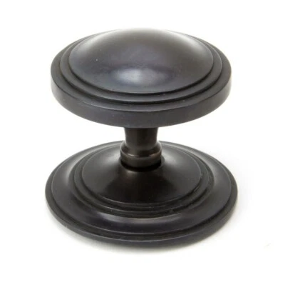 From The Anvil 90072 Aged Bronze Art Deco Centre Door Knob - Image 1 of 4