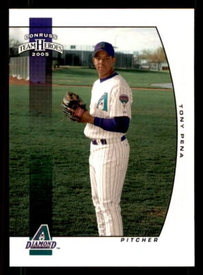 2005  Donruss Team Heroes  #337 Tony Pena (P) Arizona Diamondbacks RC - Image 1 of 2