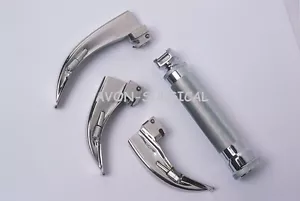 NEW PREMIUM GADE Macintosh Laryngoscope Set LED illumination Anesthesia Medical - Picture 1 of 1