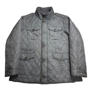Chaqueta Hackett Para Hombre Grande Gris Invierno Holborn Acolchada Tareas de Campo Abrigo de Campo - Imagen 1 de 14