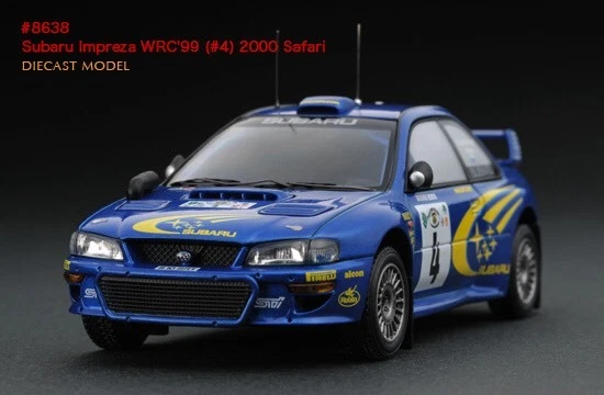 HPI #8638 2000 Safari Rally Subaru Impreza RS WRX STI WRC '99 1/43 - Image 1 of 1