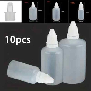 10pcs 10ml or 30ml Empty Plastic Squeezable Liquid Dropper Bottles - Picture 1 of 6