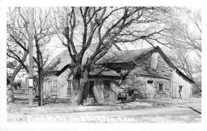 RPPC First Hotel in Stockton, Kansas Rooks County c1940s Vintage Photo Postcard - Picture 1 of 2