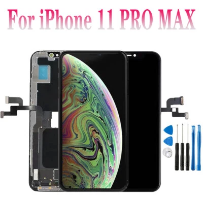 For iPhone 11 Pro MAX OLED LCD Display Touch Screen Replacement - Image 1 of 4