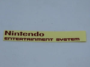 Nintendo NES Label Logo - Red - Raised lettering - Picture 1 of 1